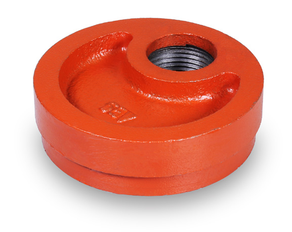8 Grooved Cap W/ 1" Tap