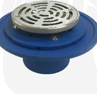 2 No Hub Adj Shower Drain Round Top