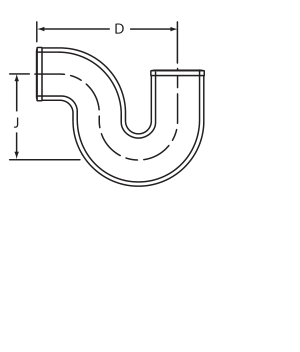3 No Hub P Trap Domestic