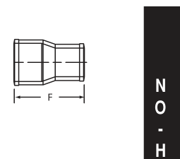 5 x 4 No Hub Short Reducer