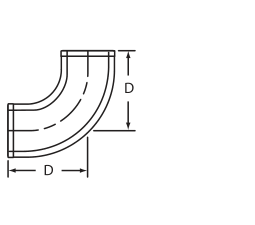 6 No Hub Short Sweep Domestic