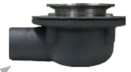 3 No Hub Adj Floor Drain W/ Side Outlet