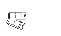 8 No Hub 1/16 Bend Domestic