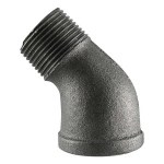 1 Black St 45° Elbow