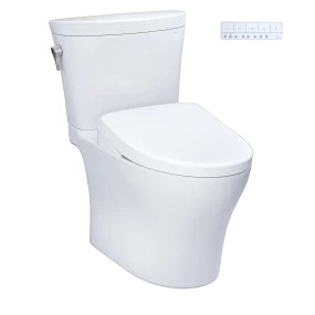 TOTO MW4484736CEMFGNA#01 Aquia® IV Arc - WASHLET®+ S7A Two-Piece Toilet - 1.28 GPF & 0.9 GPF - Universal Height