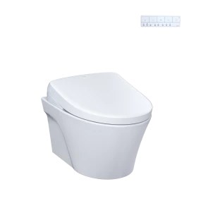 TOTO CWT4264726CMFG#MS AP WASHLET®+ S7 Wall-Hung Toilet - 1.28 GPF & 0.9 GPF