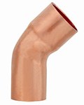 2 Copper Street 45° Elbow