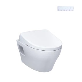 TOTO CWT4284736CMFGA#MS EP WASHLET®+ S7A Wall-Hung Toilet - 1.28 GPF & 0.9 GPF - Auto Flush