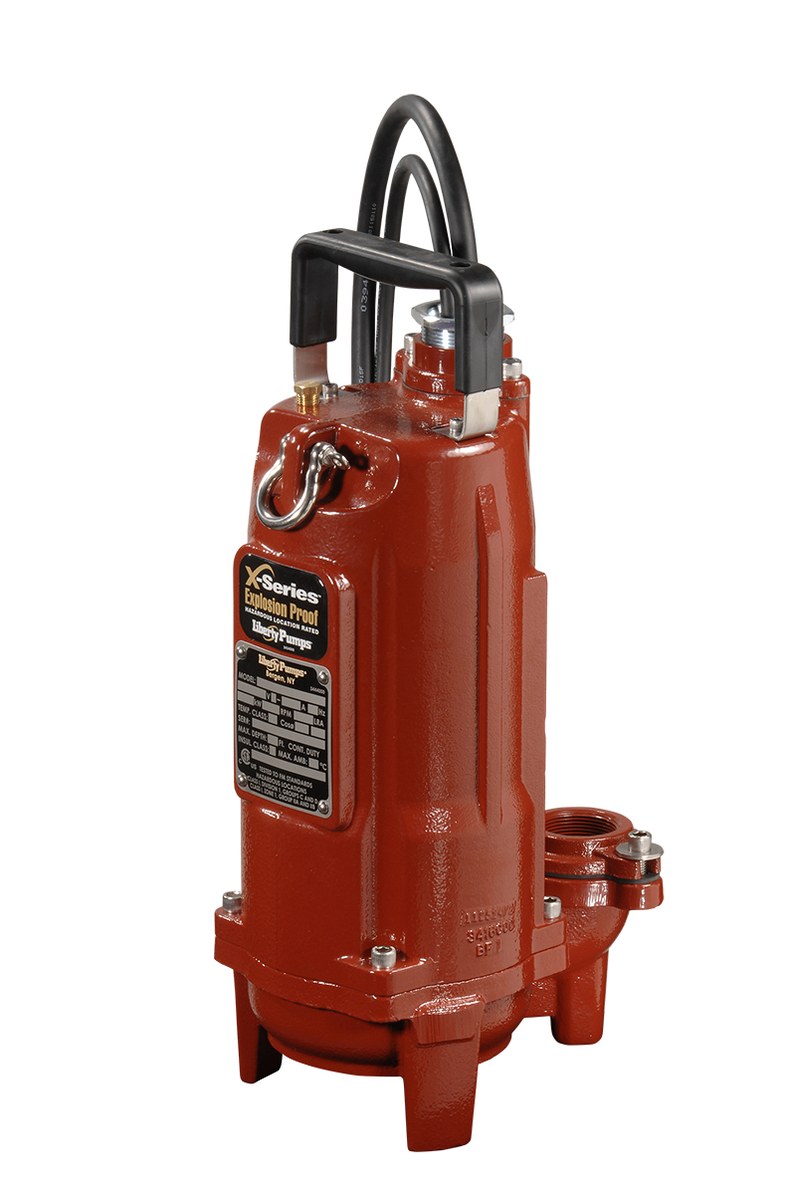 Liberty XFL103M-2 1 HP Explosion-proof Submersible Effluent Pump, 3 Ph, 208/230V, 1-1/2"-2" Discharge,  Manual With 25' Power Cord