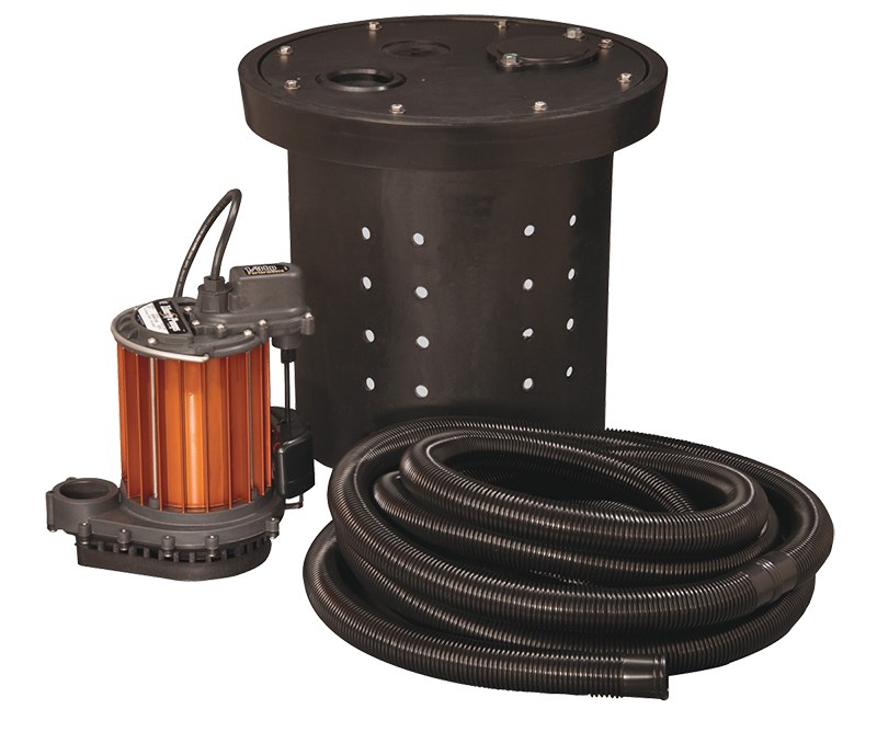 Liberty CSP-237-NH 1/3 HP, Submersible Crawl Space Sump Pump, Includes Basin, 10' Cord
