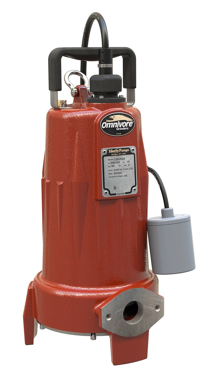 Liberty Lsg203m 2 HP, Grinder Pump, 3 Ph, 208/230v, 25' Cord, 1-1/4" Discharge, Manual