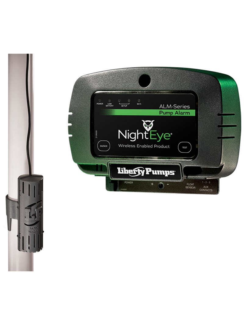 Liberty Alm-p1-eye Alarm, Nighteye® Wireless Enabled Indoor, Compact Snap-on Float, 10' Cord