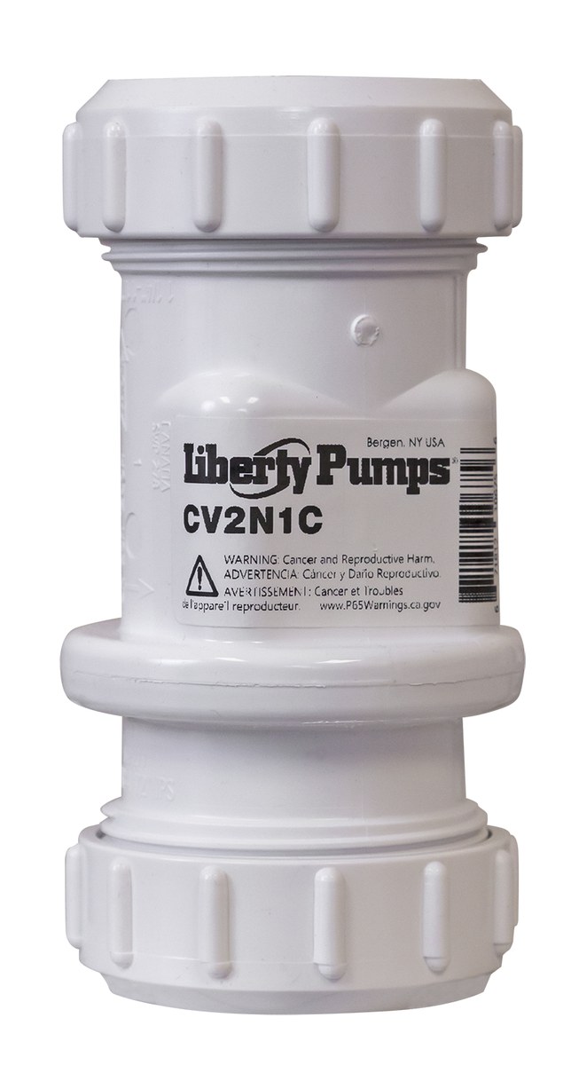 Liberty CV200C Check Valve, 2" HD, PVC, Compression Fit