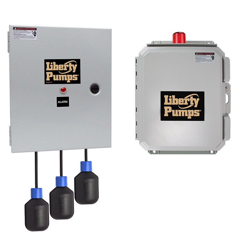 Liberty AE34=3-611-3 Duplex Panel, 3PH, Nema 4X, 208/230/440V 13-18A, 3 Floats, 35' Cord