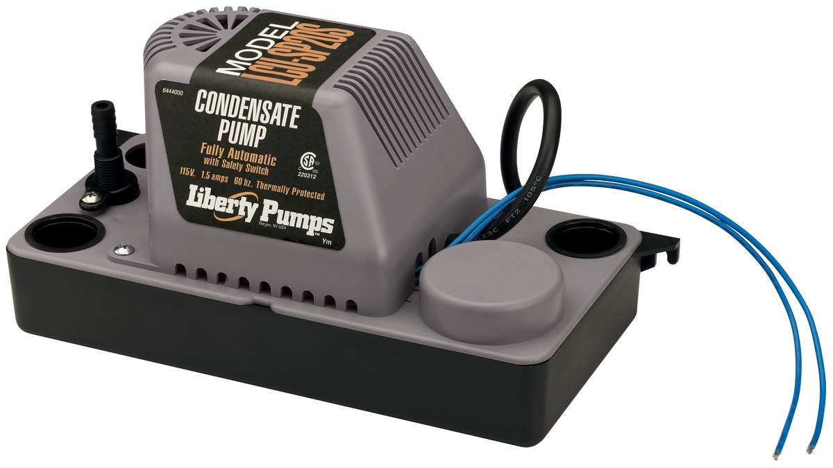 Liberty LCU-SP220S Condensate Pump, Shallow Pan, 230V, Automatic, With Safety Switch, 20' Max Head
