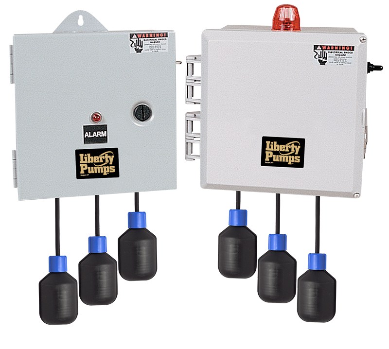 Liberty SX24KC1=3-5 Simplex Panel, 1PH, Nema 4X, 115/230V 20-30A, 3 Floats, Ext. Cap, 50' Cord