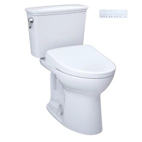 TOTO MW7864736CEFGA#01 Drake® Transitional WASHLET®+ S7A Two-Piece Toilet - 1.28 GPF - Universal Height