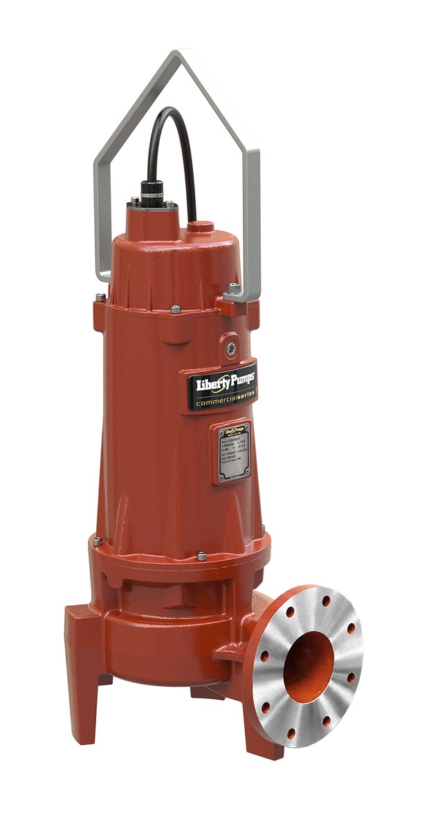 Liberty LSV153V-1 1.5 HP, Sewage Pump, 3 Ph, 200/230V, 2-vane Vortex Iron Impeller, Vertical Discharge, 100' Cord