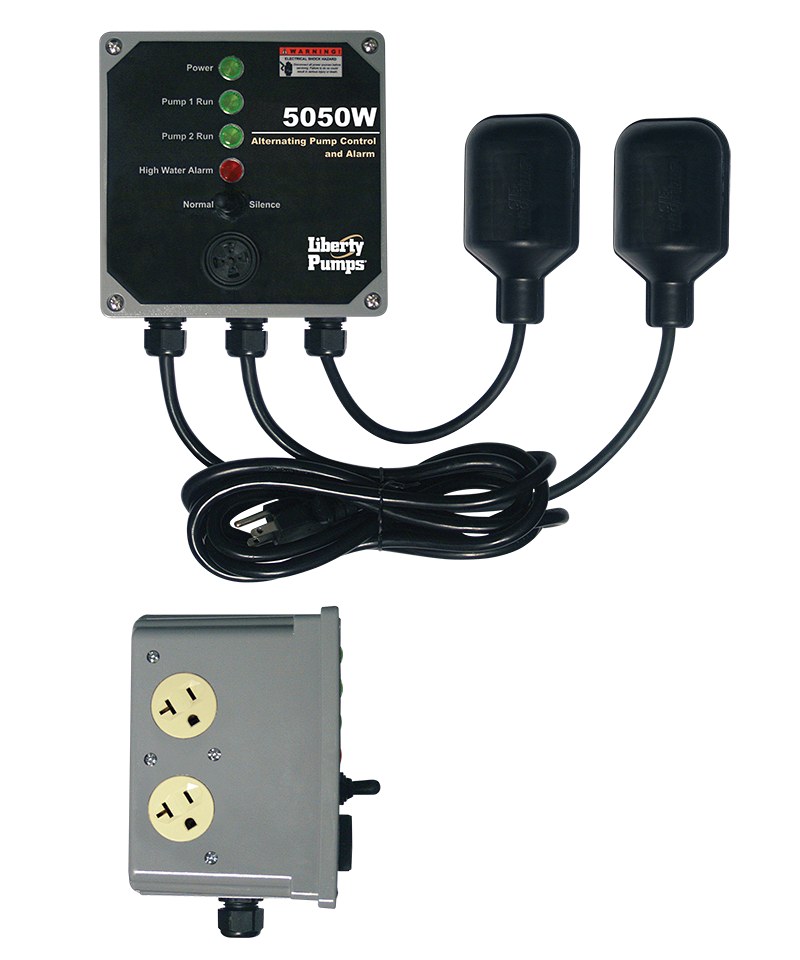 Liberty 5050V Duplex Control, For Sump Applications, 115V, Vertical Float