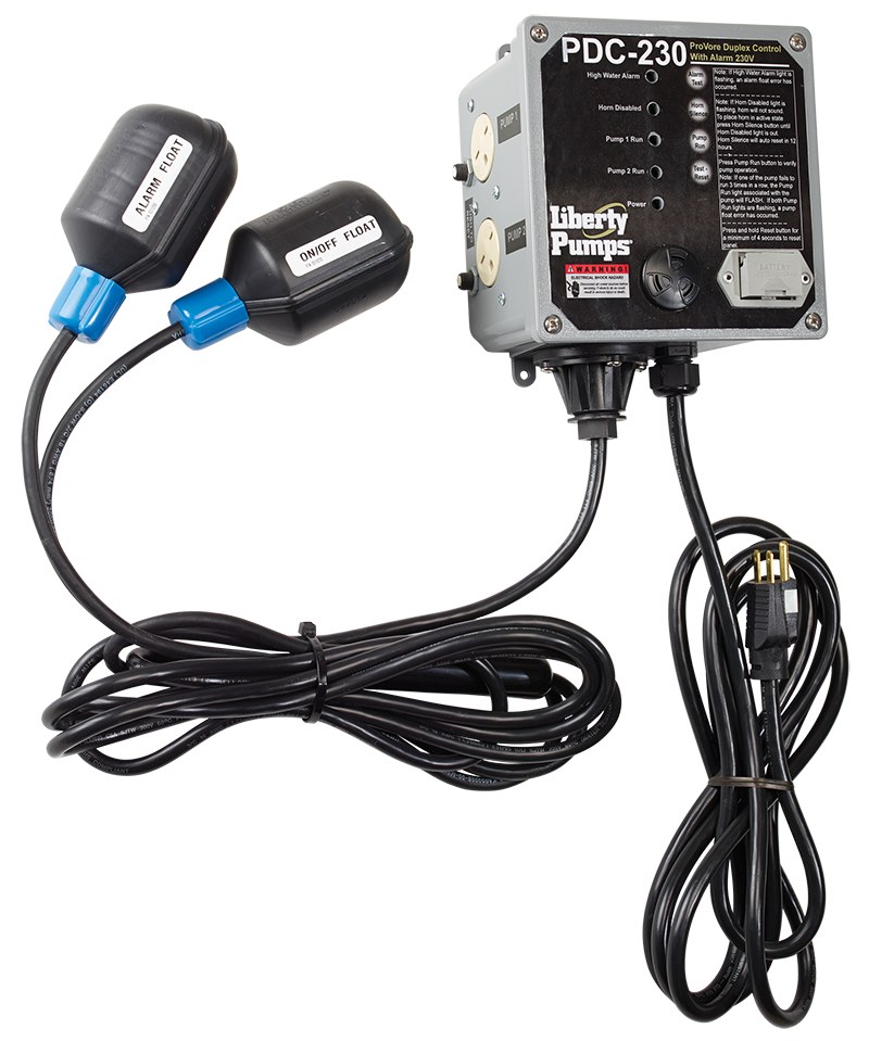 Liberty PDC-115-2 Duplexcontrolpanel, 1PH, 115V, 25' Cord, 60Hz