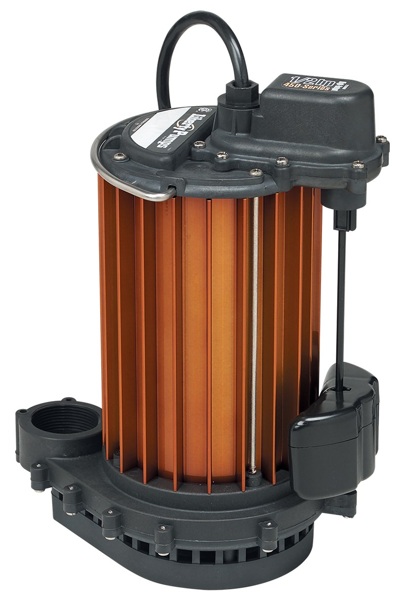 Liberty 453-2 1/2 HP, Submersible Effluent Sump Pump, Poly/alum., 115v. Wide Angle Float With Series Plug, 25' Cord