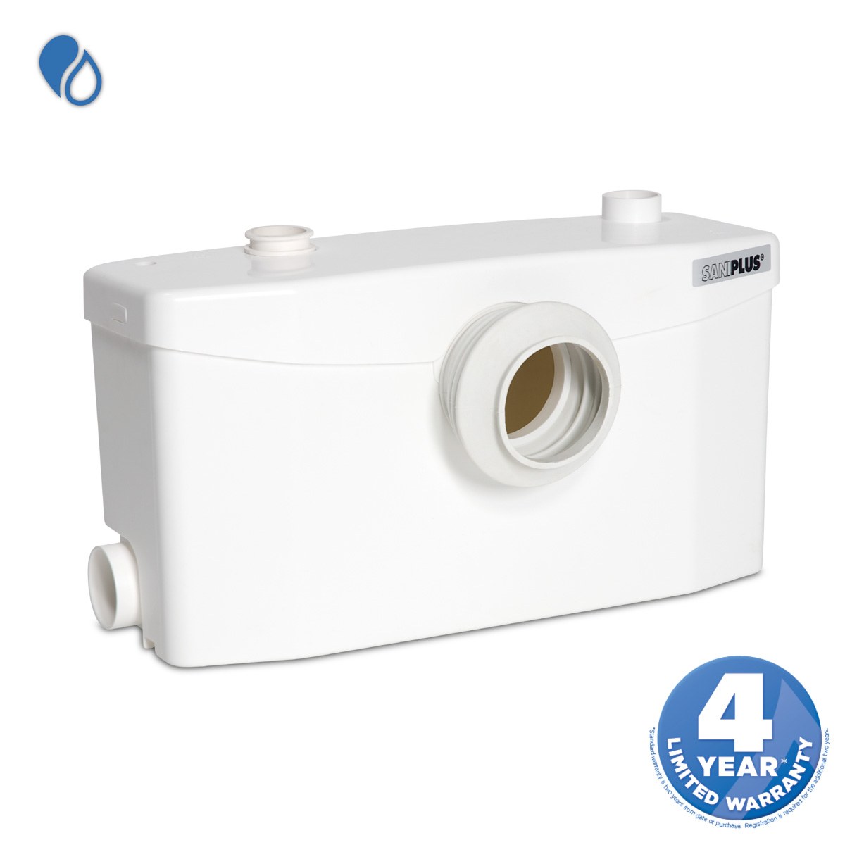 Saniflo Saniplus® Up 002 Macerating Pump for Full Bathroom (Toilet, Sink, Shower)