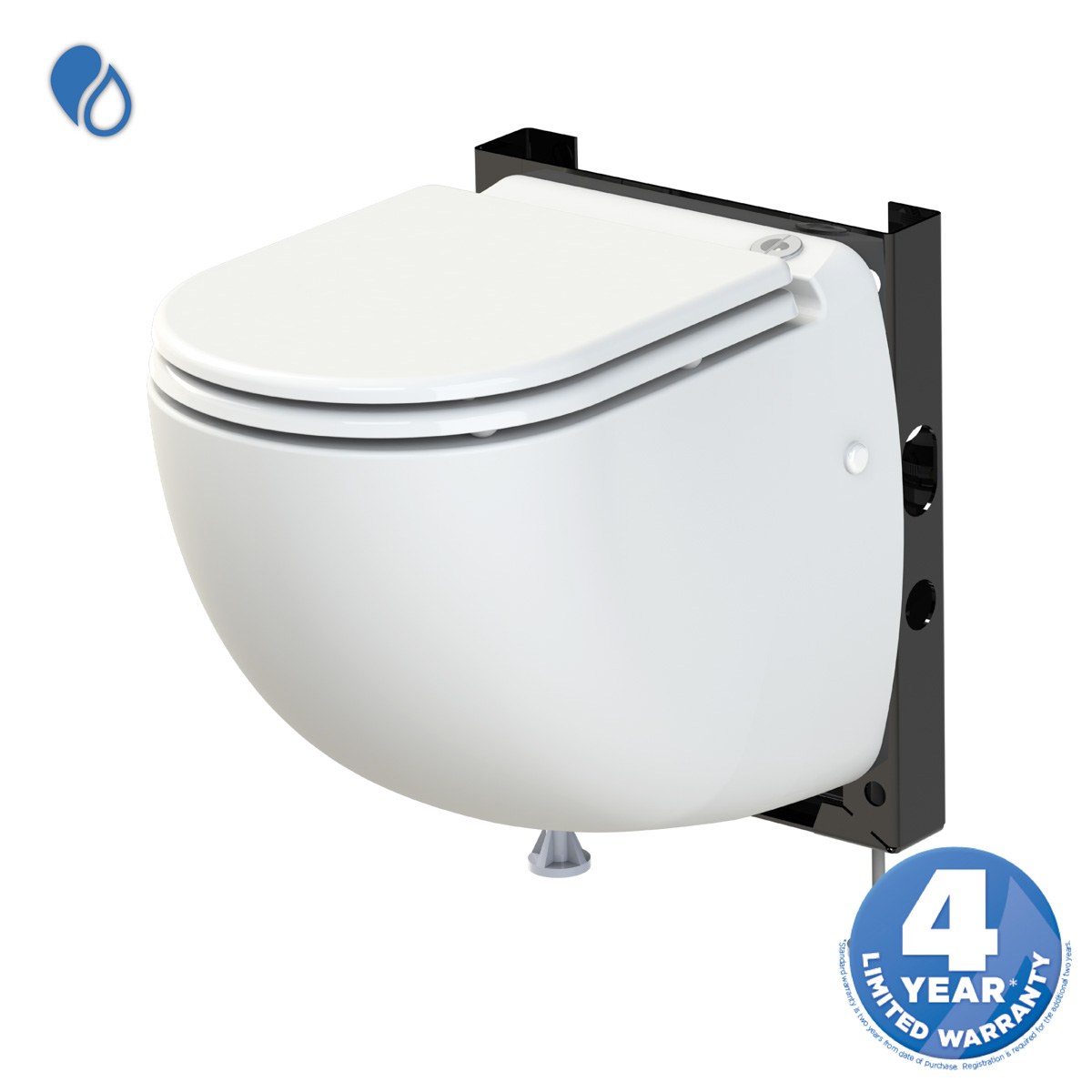 Saniflo Sanicompact® Comfort 020 Wall-Hung Macerating Toilet with Carrier