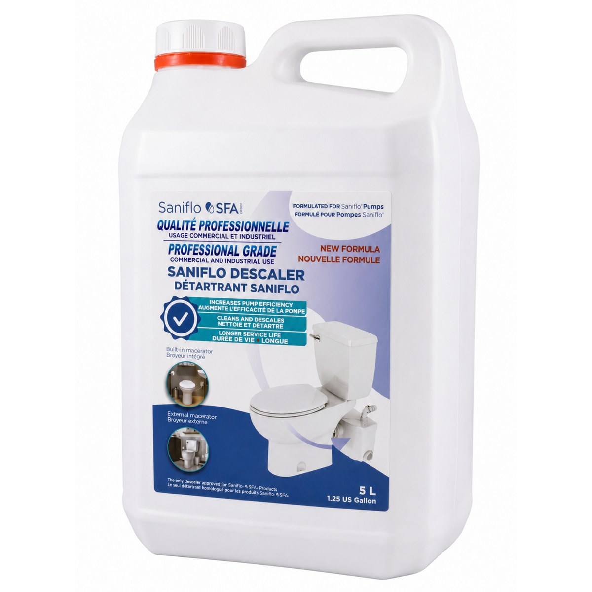 Saniflo 052 Descaler for Macerating, Grinder & Drain Pumps