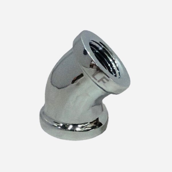 3/8" Chrome-Plated 45 Degree Elbow (Lead-Free) 0341102