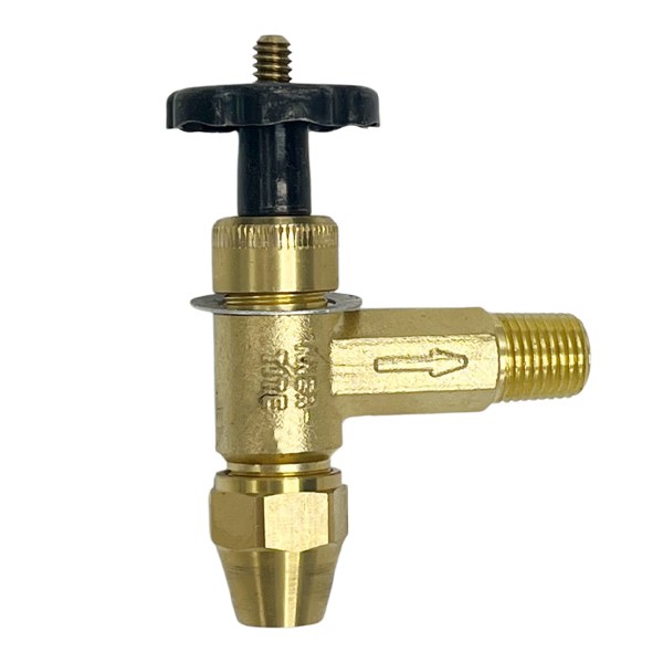 3/8" FL x 1/4" MIP x 1 1/2" Angle Fusible Oil Tank Valve 0402008