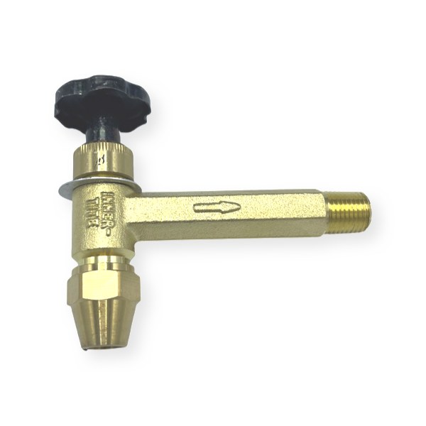 3/8" FL x 1/4" MIP x 3"- Angle Fusiblle Oil Tank Valve 0402010