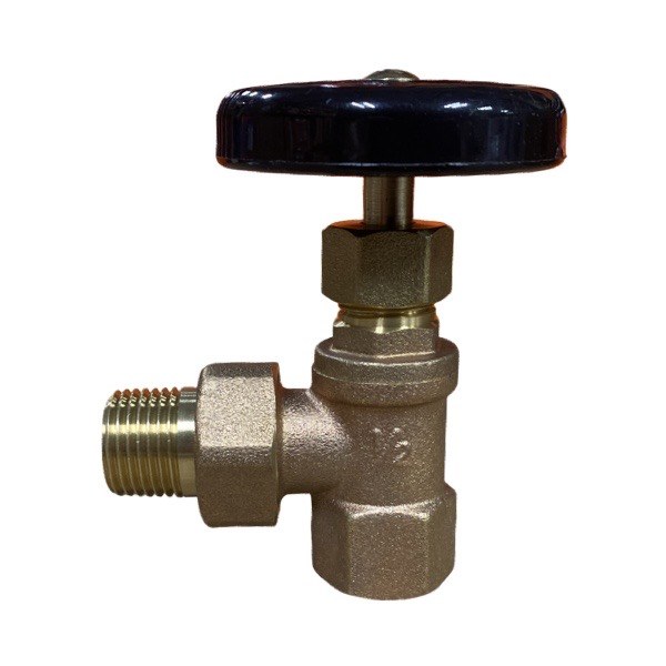 1/2" Brass Radiator Angle Valve - Hot Water 0409502