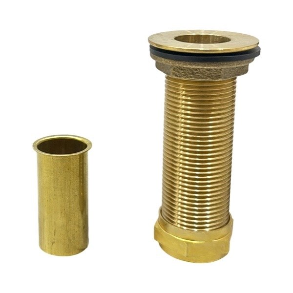Long 1" Brass Bar Sink Plug with Tailpiece 0504008