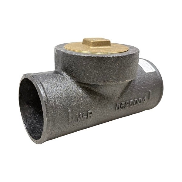 3" No-Hub Dandy Tee With Plug 0520004