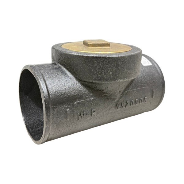 4" No-Hub Dandy Tee With Plug 0520006