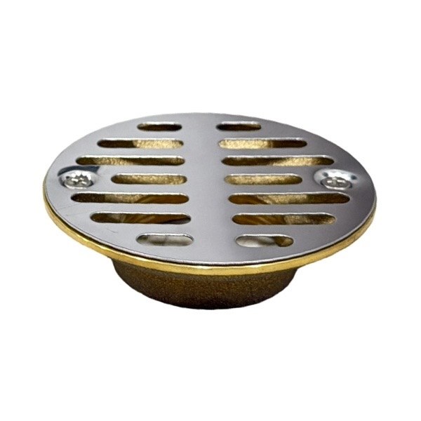 1 1/2 Chrome-Plated Brass Shower Stall Strainer 0522004