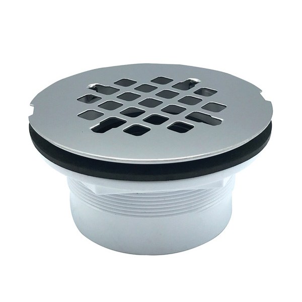 2" PVC Shower Drain, SS Grid & Jiffy Joint 0523030