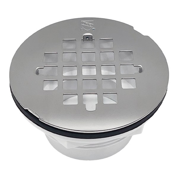 2" PVC Shower Drain - Solvent With SS Grid 0523031