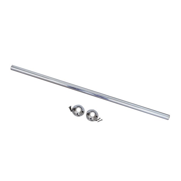 1" x 6 FT Aluminum Shower Rod With Flanges 0601006