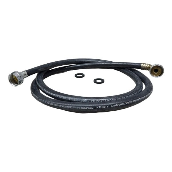 6' Rubber Washing Machine Hose With Goosneck 0802306