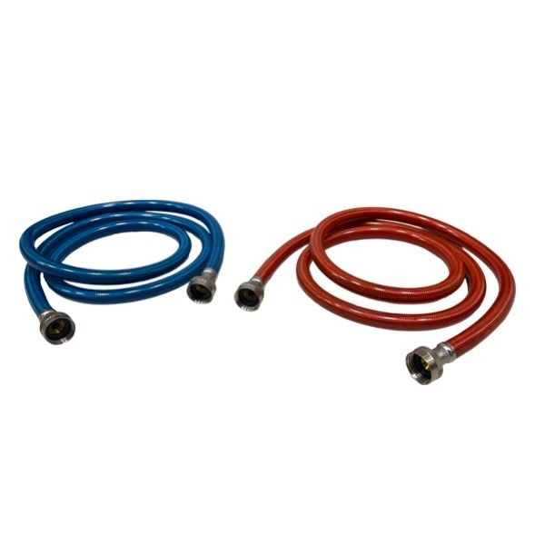 Ultra Stainless Steel Washing Machine Hoses - 3/4" FHT x 6' 0802702