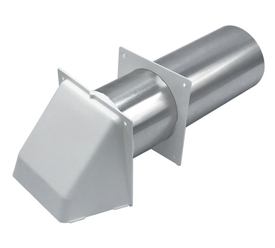 4" White Plastic Hood Only For Vent Kit 0811005
