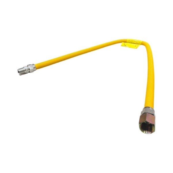 3/4"M x 1/2"M x 48" Stainless Steel Gas Range Connector 0813012
