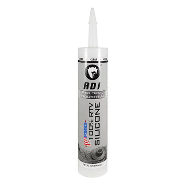 Red Devil [08260I] 10 oz 100% RTV Industrial Grade Silicone Sealant (Clear) 1011304