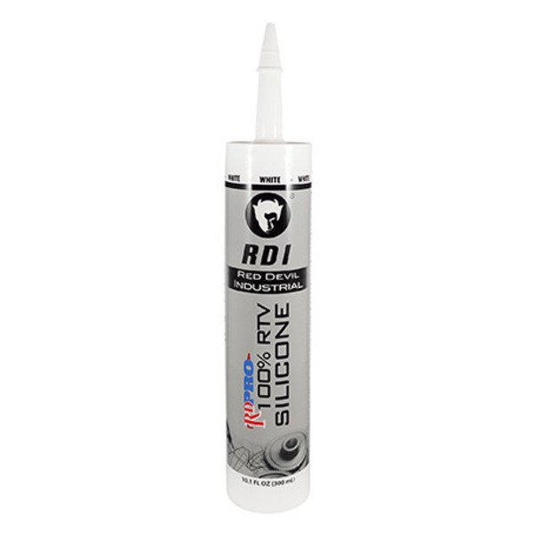 Red Devil [08160I] 10z 100% RTV Industrial Grade Silicone Sealant (White) 1011324