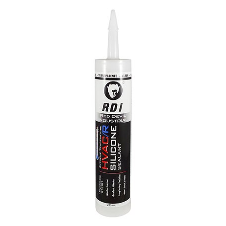Red Devil [0897] 9.5 oz Extreme Temperature HVAC Silicone Sealant (Clear) 1011602