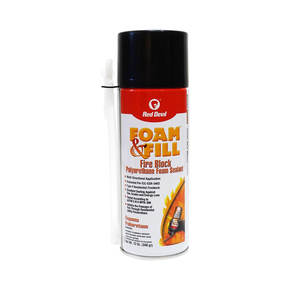 Red Devil [0915] 12 oz Fire Block Polyurethane Foam Sealant 1026112