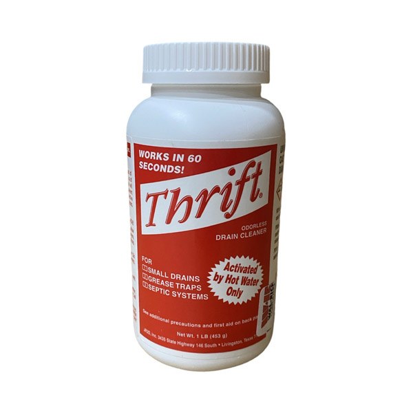 "Thrift" Drain Cleaner Crystals - 1 LB 1038002