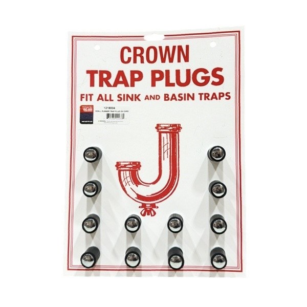 Small Rubber Trap Plugs on Card 1218004