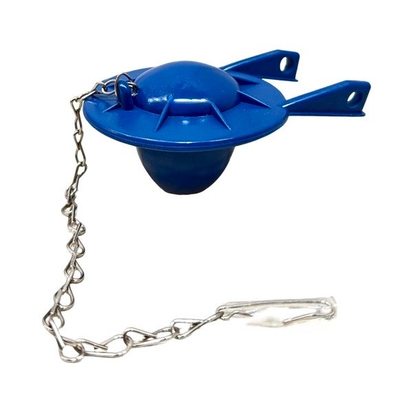 2" Blue Vinyl Toilet Flapper with 9" Stainless Steel Chain & Hook To Fit American Standard & Coast 1331030